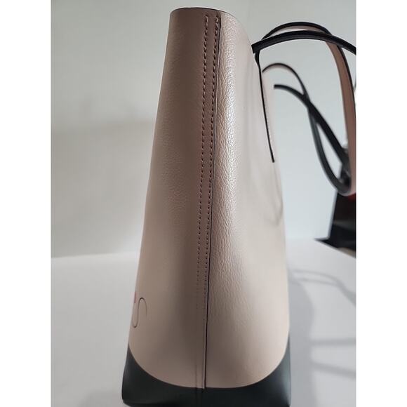 Kate Spade Disney Minnie Mouse Pink Leather Reversible Large Tote Lip Stick Kiss - Picture 11 of 16